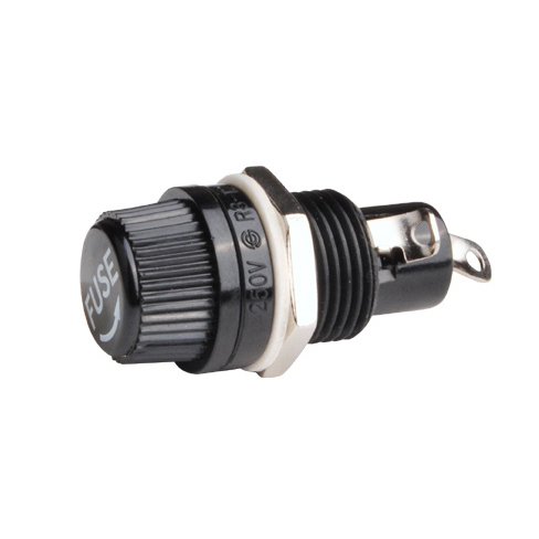 5*20 面板安裝保險(xiǎn)絲座 R3-12 UL CSA 10A250V 5*20 面板安裝保險(xiǎn)絲座 R3-12 UL CSA 10A250V